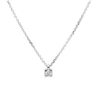 Collana Gioielleria Dossena  Donna 9ktbrilli in Oro bianco Diamante 282981BB   SONGA